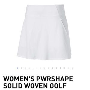 Puma Women’s PowerShape White Golf Skirt Small NWT